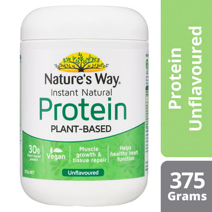 Nature's Way Instant Natural Protein Plant-Based Unflavoured 375g