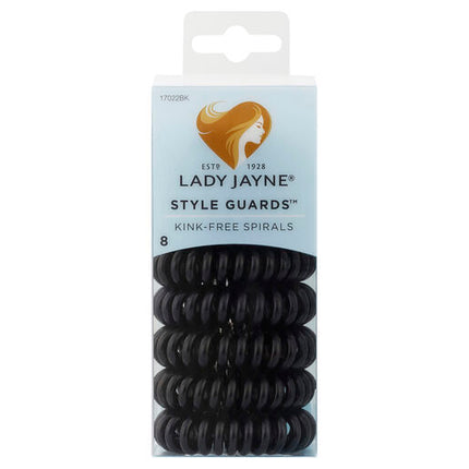 Lady Jayne Style Guards Black Kink Free Spirals 8 Pack