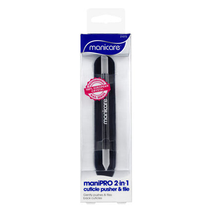 Manicare 2 In 1 Cuticle Pusher & File 1 Pack
