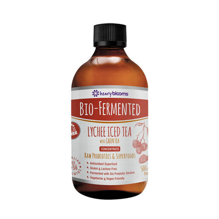 Henry Blooms Bio-Fermented Lychee Iced Tea With Green Tea 500mL