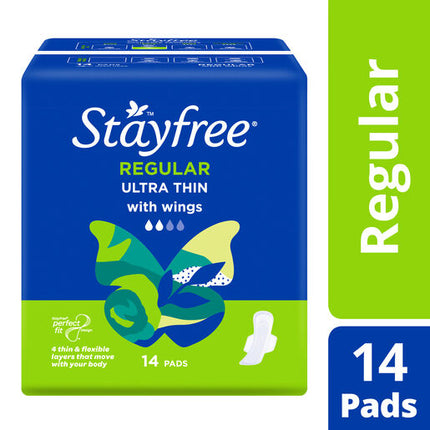 Stayfree Regular Ultra Thin With Wings 14 Pads