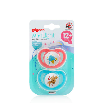 Pigeon MiniLight Pacifier Large Twin Pack