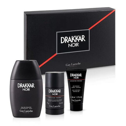 Guy Laroche Drakkar Noir Eau De Toilette 100ml 3 Piece Gift Set
