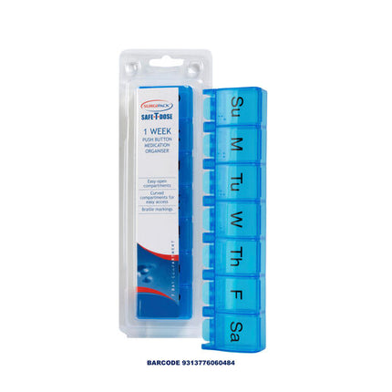 SurgiPack Safe-T-Dose 7 Day Medication Organiser