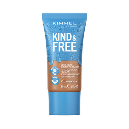 Rimmel Kind & Free Skin Tint Moisturising Foundation 30ml #201 Classic Beige