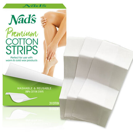 Nads Hair Removal Premium Cotton Strips 20 Pack