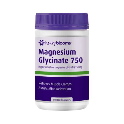 Henry Blooms Magnesium Glycinate 750mg 150 Capsules