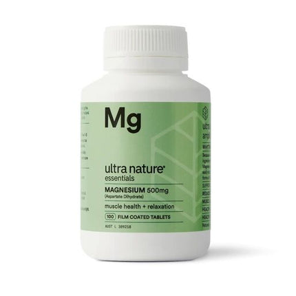 Ultra Nature Essentials Magnesium 500Mg Tablets 100