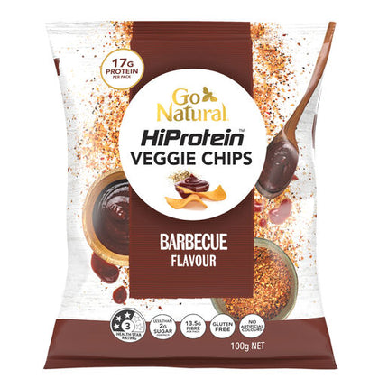 Go Natural HiProtein Veggie Chips Barbecue Flavour 100g