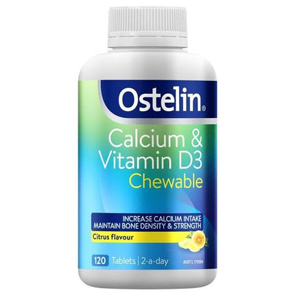 Ostelin Calcium & Vitamin D3 Chewable Tablets 120