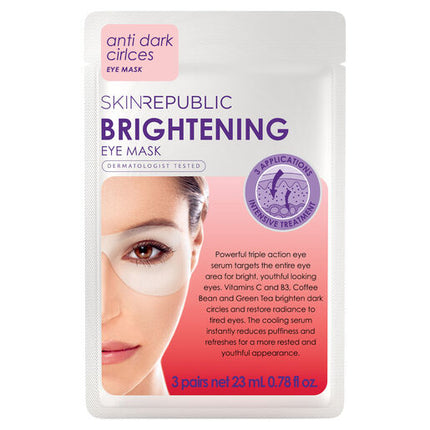 Skin Republic Brightening Under Eye Mask 3 Pairs