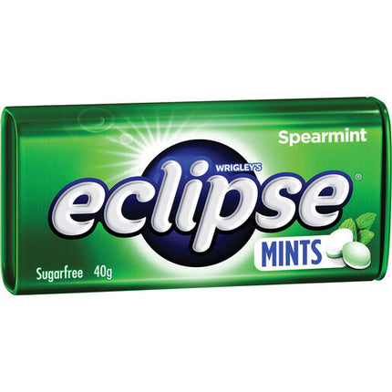 Wrigley Eclipse Spearmint Flavoured Sugar Free Mints Tin 40g