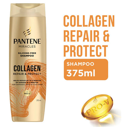 Pantene Miracles Collagen Repair & Protect Silicone-Free Shampoo 375ml