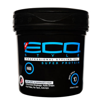 Eco Style Professional Styling Gel Super Protein Black 473ml