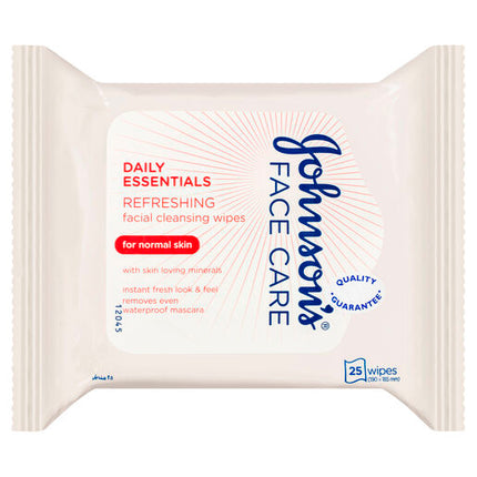Johnson's Facial Cleansing Wipes Refreshing 25 (Pink)