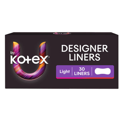 U By Kotex Protect Liners with Design 30 Pack