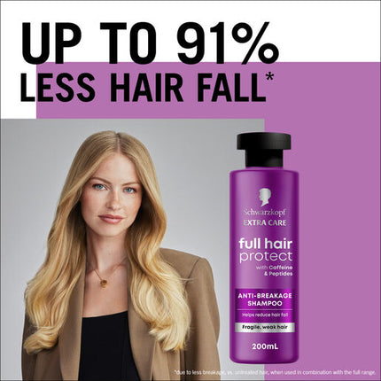 Schwarzkopf Extra Care Full Hair Protect Anti-Breakage Shampoo 200mL