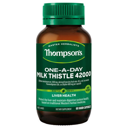Thompson's Milk Thistle 42000mg 60 Capsules