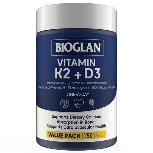 Bioglan Vitamin K2+D3 150 Capsules