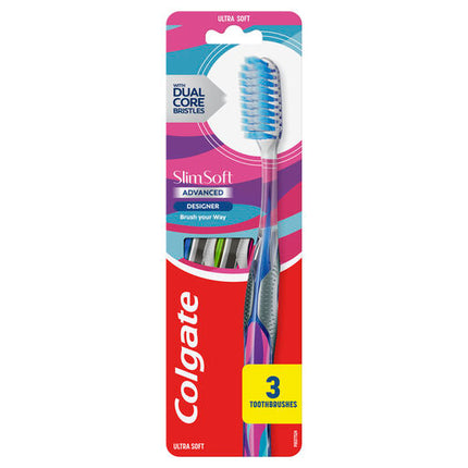 Colgate Advanced Slim Soft Toothbrush 3 Pack