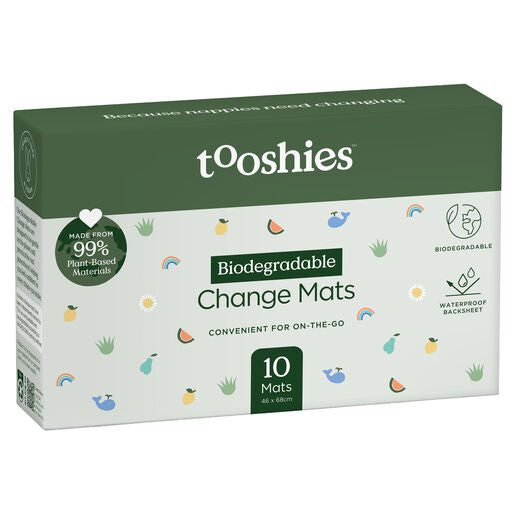 Tooshies Biodegradable Change Mats 10 Pack