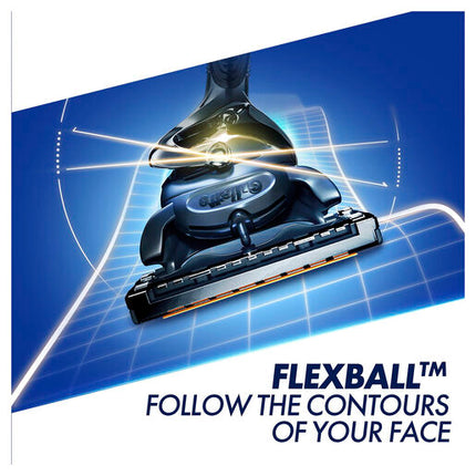 Gillette Proglide 5 Power Flexball Razor Handle + 1 Cart