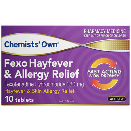 Chemist's Own Fexo Hayfever & Allergy Relief 180mg Tablets 10