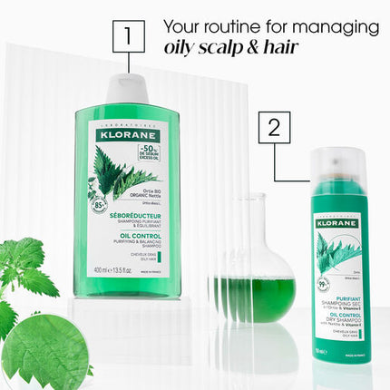 Klorane Oil Control Dry Shampoo with Nettle & Vitamin E 50mL