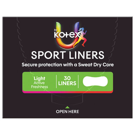 U By Kotex Sport Liners 30 Pack