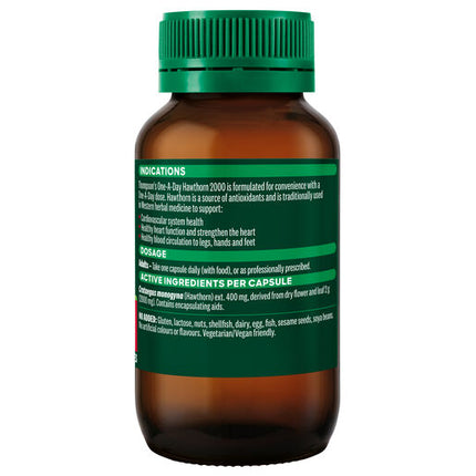 Thompson's 1-A-Day Hawthorn 2000mg Capsules 60