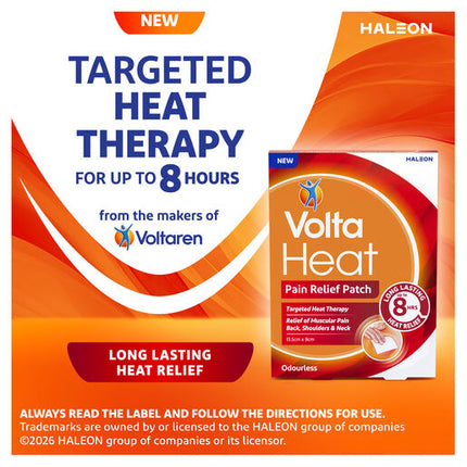 Volta Heat Pain Relief Patch - 2 pack