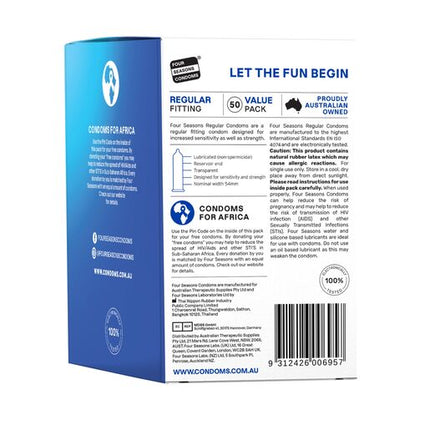 Four Seasons Condom Regular Fit  50 Pack