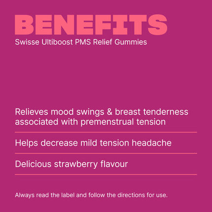 Swisse Ultiboost PMS Relief 60 Gummies Pack