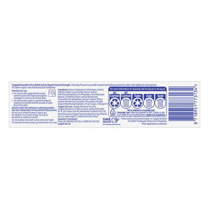 Colgate Sensitive Pro-Relief Active Repair Enamel Strength Toothpaste 110g