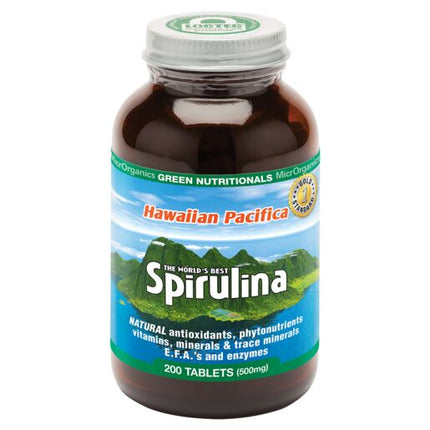 Green Nutritionals Hawaiian Pacifica Spirulina 500Mg Tabs 200