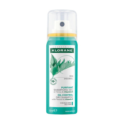 Klorane Oil Control Dry Shampoo with Nettle & Vitamin E 50mL