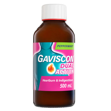 Gaviscon Liquid Dual Action Peppermint 500ml