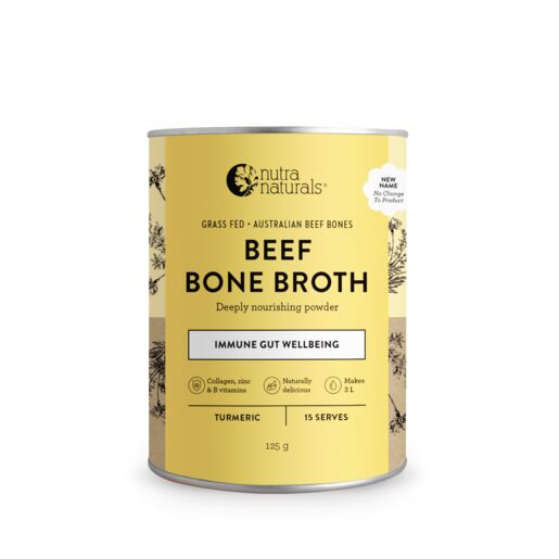 Nutra Naturals Bone Broth Beef Tumeric 125g