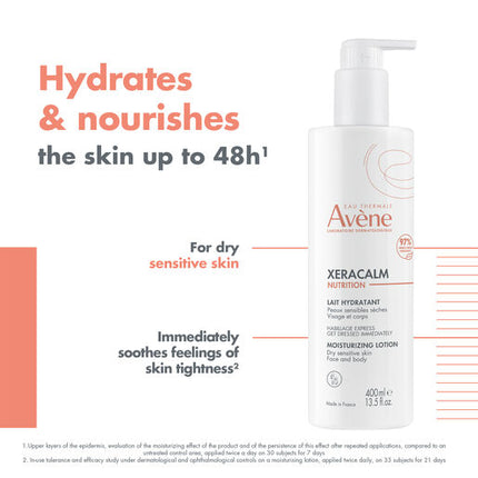 Avène Xeracalm Nutrition Moisturising Lotion 400ml - Moisturiser For Dry Skin