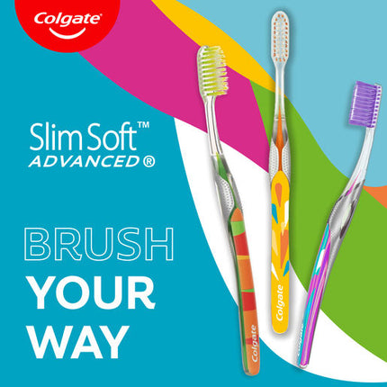 Colgate Advanced Slim Soft Toothbrush 3 Pack