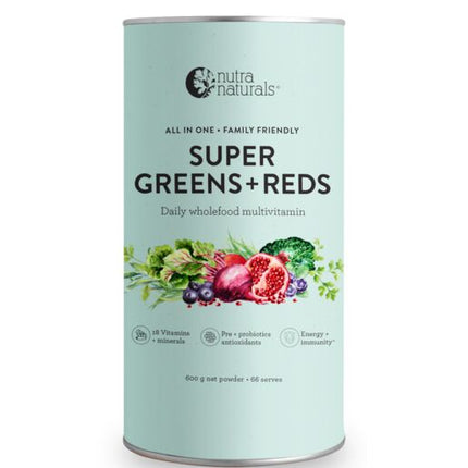 Nutra Naturals Super Greens + Reds 600g