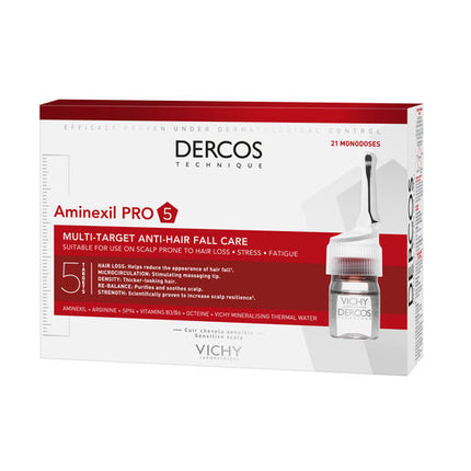 Vichy Dercos Aminexil Anti Hair Loss Treatment Serum Ampoules 21x 6ml