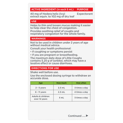 Little Coughs Oral Liquid 100ml