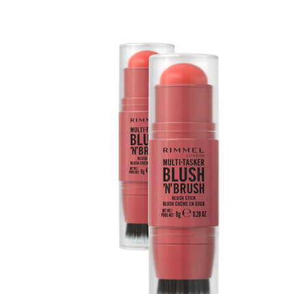 Rimmel London Multi Tasker Blush 'N' Brush 250 Coral Dust