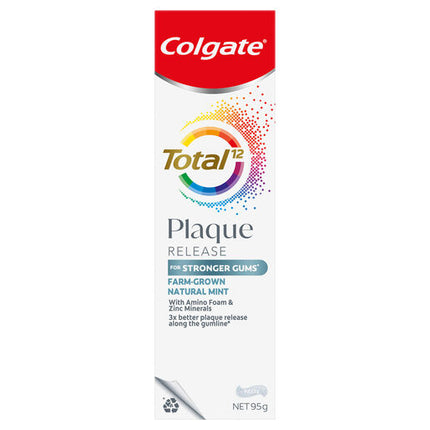 Colgate Toothpaste Total Plaque Release Farm-Grown Mint 95g