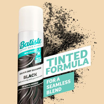 Batiste Black Colour Dry Shampoo Peach & Vanilla Praline Fragrance 200mL