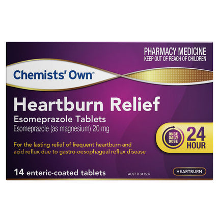 Chemists' Own Heartburn Esomeprazole 20mg 14 Tablets