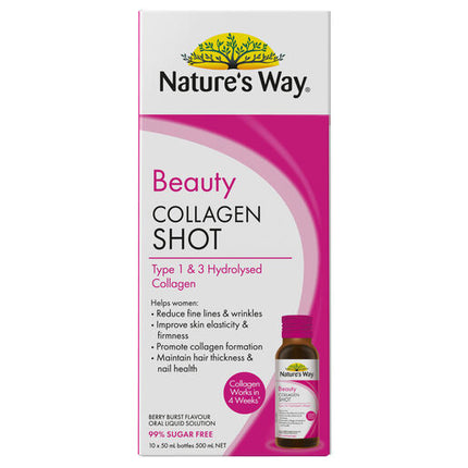 Nature's Way Beauty Collagen Shot 50ml 10 Pack