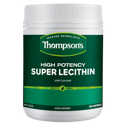 Thompson's High Potency Lecithin Capsules 200