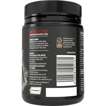 Musashi Creatine Chewables Berry Flavour 60 Tablets